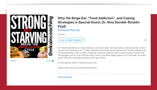 Strong Not Starving: Why We Binge Eat — Food Addiction and Coping Strategies