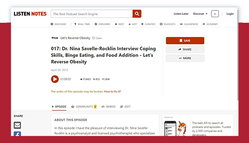 Let's Reverse Obesity: Dr. Nina Savelle-Rocklin