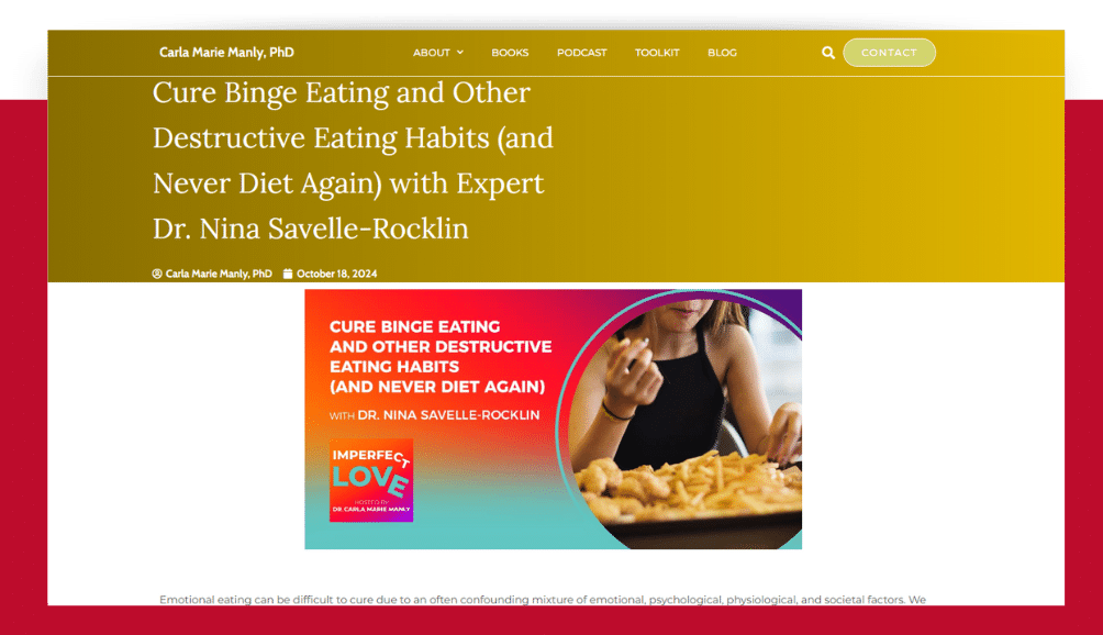 Cure Binge Eating and Other Destructive Eating Habits (and Never Diet Again)