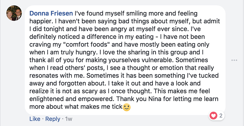 Customer testimonial