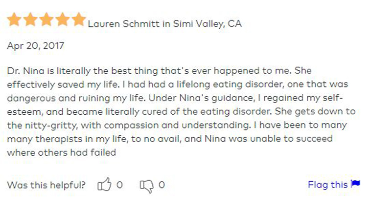 Customer testimonial