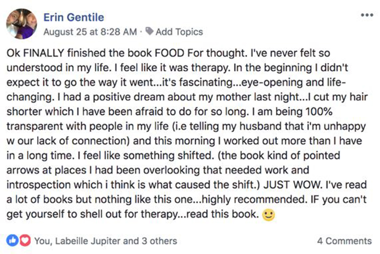 Customer testimonial