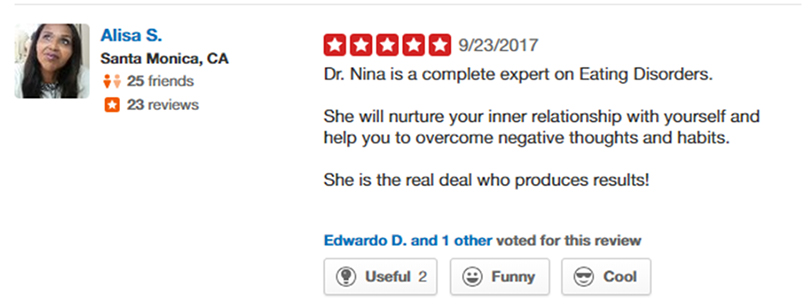 Customer testimonial