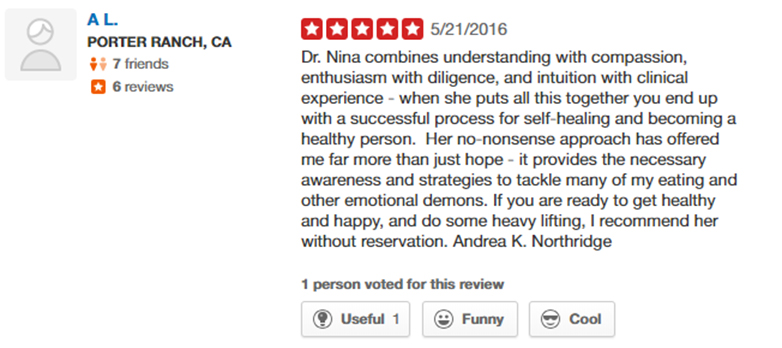 Customer testimonial
