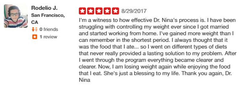 Customer testimonial